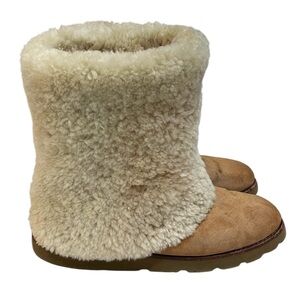 UGG Tan and Cream Winter Boots